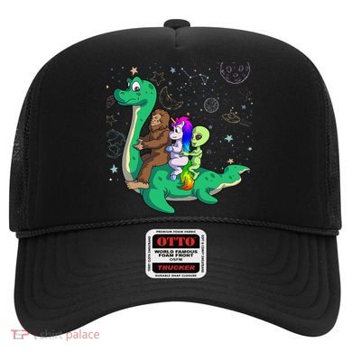 Alien Bigfoot Unicorn Riding Loch Ness Monster Halloween Hat