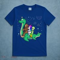 Alien Bigfoot Unicorn Riding Loch Ness Monster Halloween T-Shirt thumb 5