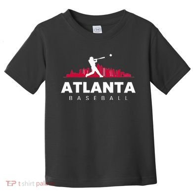 Atlanta Baseball Vintage Minimalist Toddler T-Shirt