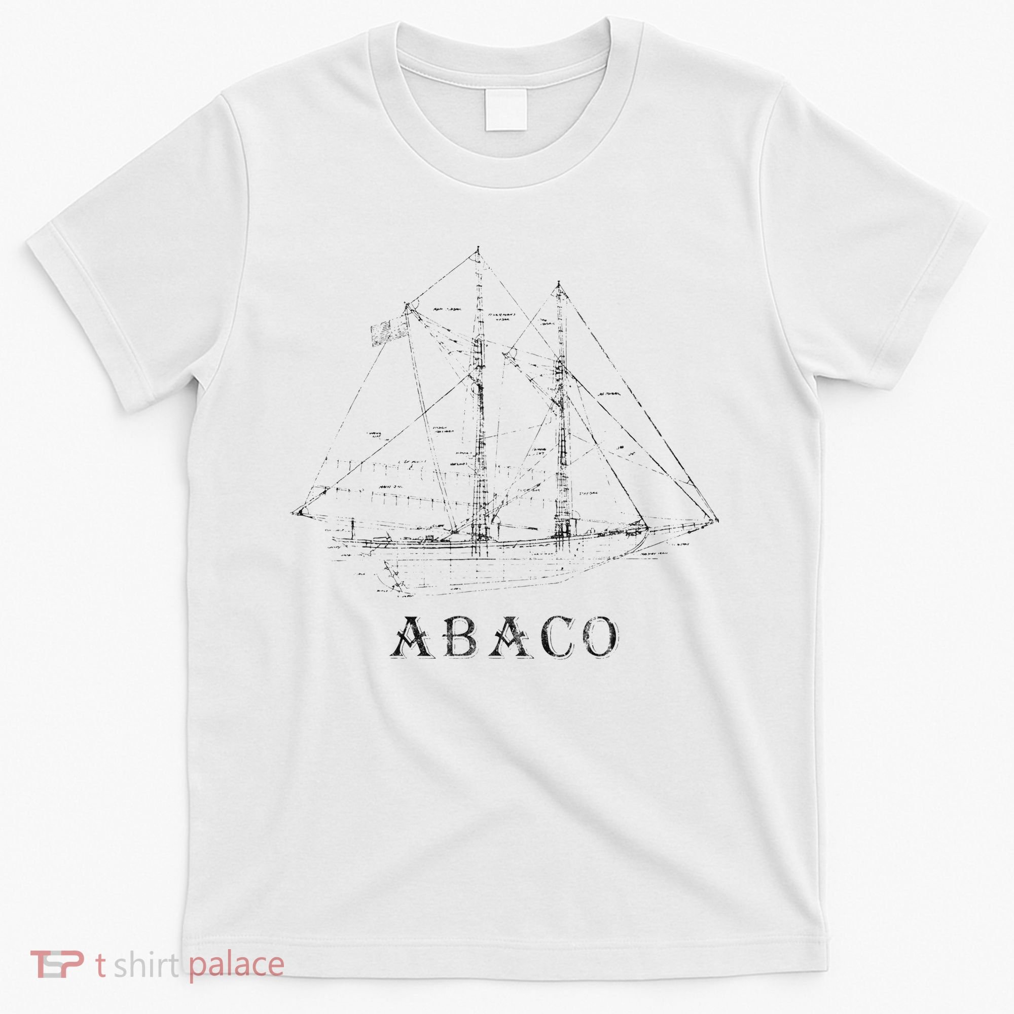 Abaco Bahamas Vintage Retro Classic Sailboat Vacation T-Shirt