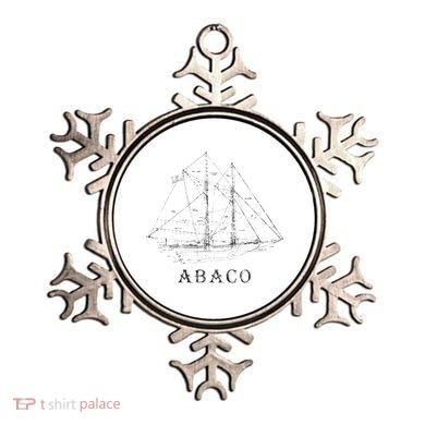 Abaco Bahamas Vintage Retro Classic Sailboat Vacation Ornament
