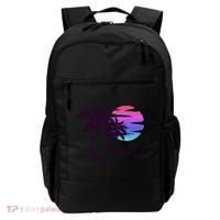 Aruba Beach Vacation Caribbean Cruise Retro Sunset Palm Tree Meaningful Gift Backpack thumb 0