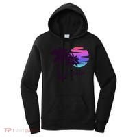 Aruba Beach Vacation Caribbean Cruise Retro Sunset Palm Tree Meaningful Gift Women's Hoodie thumb 0