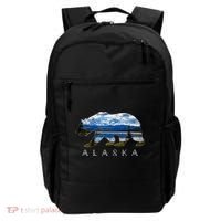 Alaskan Bear With Lake & Mountain Souvenir Backpack thumb 0
