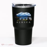 Alaskan Bear With Lake & Mountain Souvenir Tumbler thumb 0