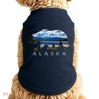 Alaskan Bear With Lake & Mountain Souvenir Doggie Tank thumb 0