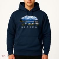 Alaskan Bear With Lake & Mountain Souvenir Hoodie thumb 2