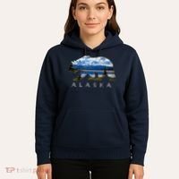 Alaskan Bear With Lake & Mountain Souvenir Hoodie thumb 5