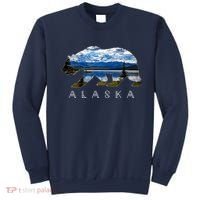 Alaskan Bear With Lake & Mountain Souvenir Sweatshirt thumb 0