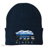 Alaskan Bear With Lake & Mountain Souvenir Beanie thumb 0