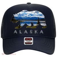 Alaskan Bear With Lake & Mountain Souvenir Hat thumb 0