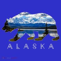Alaskan Bear With Lake And Mountain Souvenir Gift Women's Tank Top thumb 5