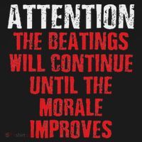 Attention Beatings Will Continue Until The Morale Improves Doggie Tank thumb 4