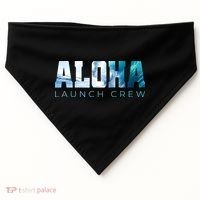 Aloha Big Wave Surf Camo Ocean In Honolulu Hawaii Oahu Maui USA-Made Doggie Bandana thumb 0