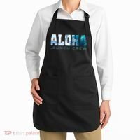 Aloha Big Wave Surf Camo Ocean In Honolulu Hawaii Oahu Maui Apron thumb 2