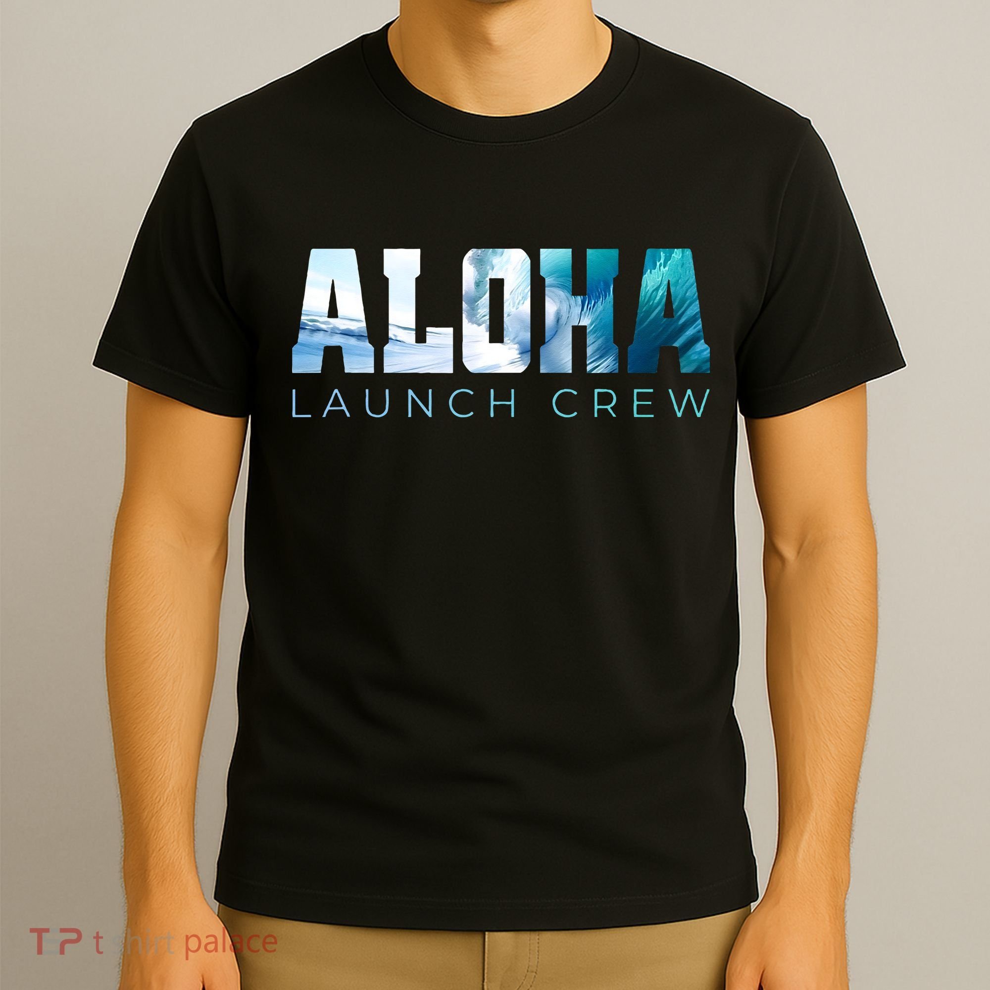 Aloha Big Wave Surf Camo Ocean In Honolulu Hawaii Oahu Maui T-Shirt