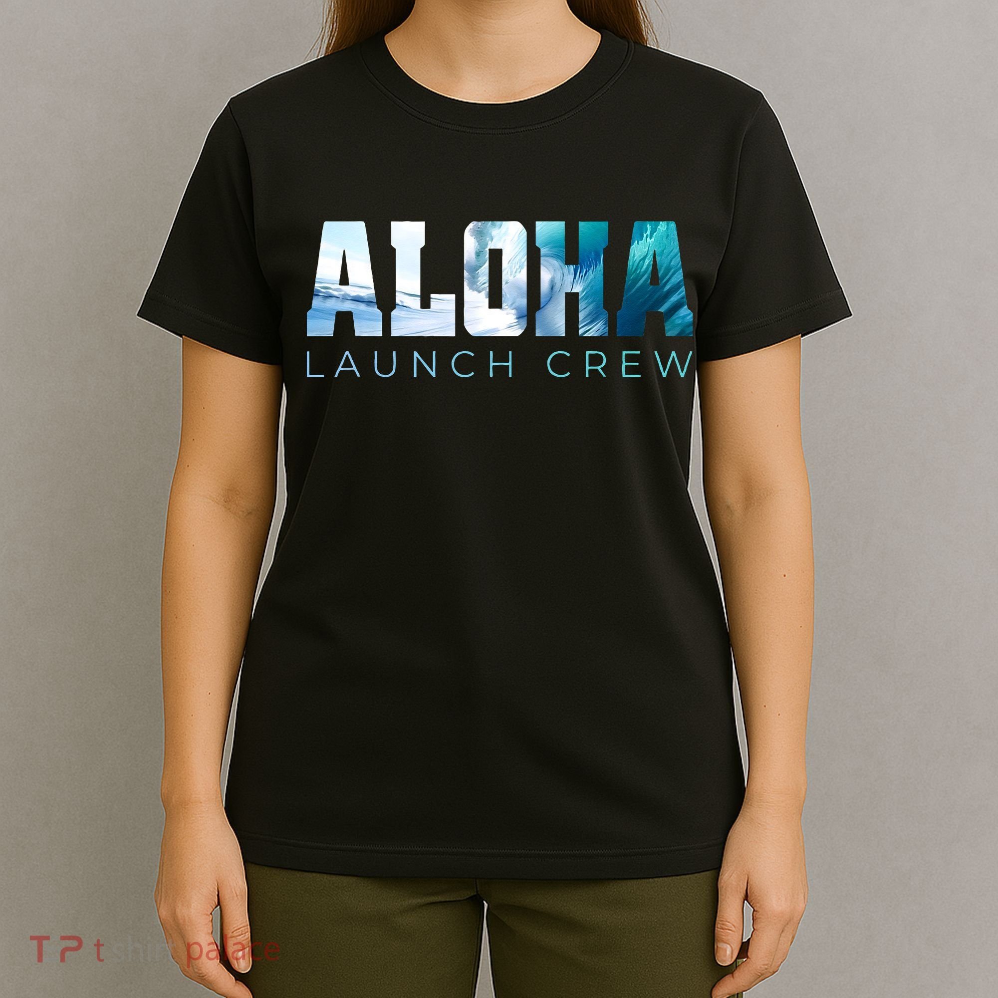 Aloha Big Wave Surf Camo Ocean In Honolulu Hawaii Oahu Maui T-Shirt