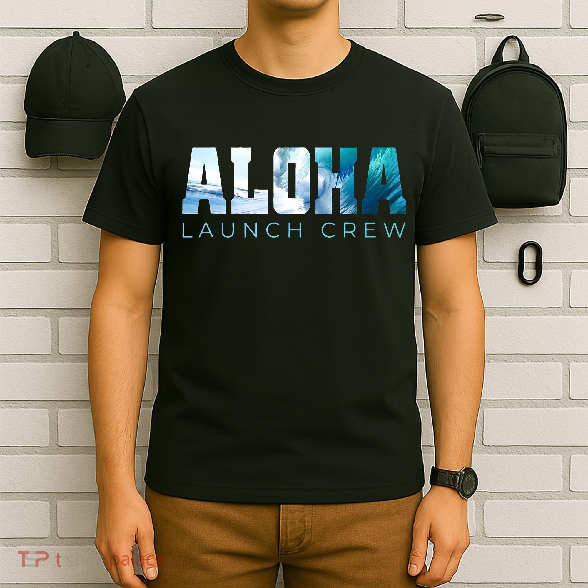 Aloha Big Wave Surf Camo Ocean In Honolulu Hawaii Oahu Maui T-Shirt