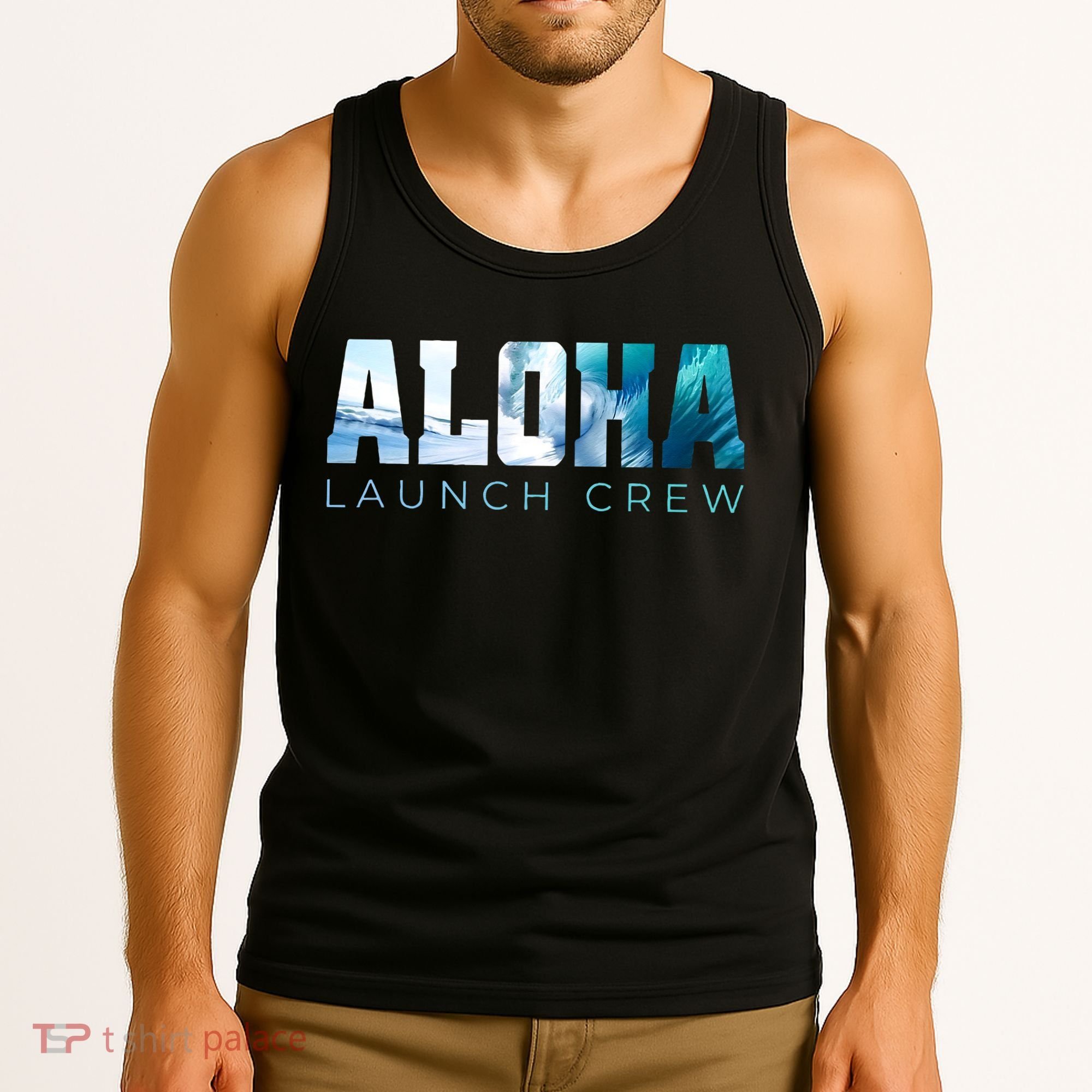 Aloha Big Wave Surf Camo Ocean In Honolulu Hawaii Oahu Maui Tank Top