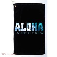 Aloha Big Wave Surf Camo Ocean In Honolulu Hawaii Oahu Maui Golf Towel thumb 0