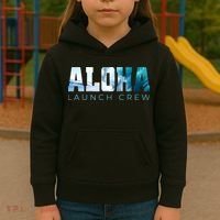 Aloha Big Wave Surf Camo Ocean In Honolulu Hawaii Oahu Maui Kids Hoodie thumb 3