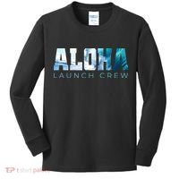 Aloha Big Wave Surf Camo Ocean In Honolulu Hawaii Oahu Maui Kids Long Sleeve Shirt thumb 0