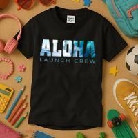 Aloha Big Wave Surf Camo Ocean In Honolulu Hawaii Oahu Maui Kids T-Shirt thumb 3