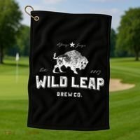 American Brewery Wild Leap Craft Beer Golf Towel thumb 1