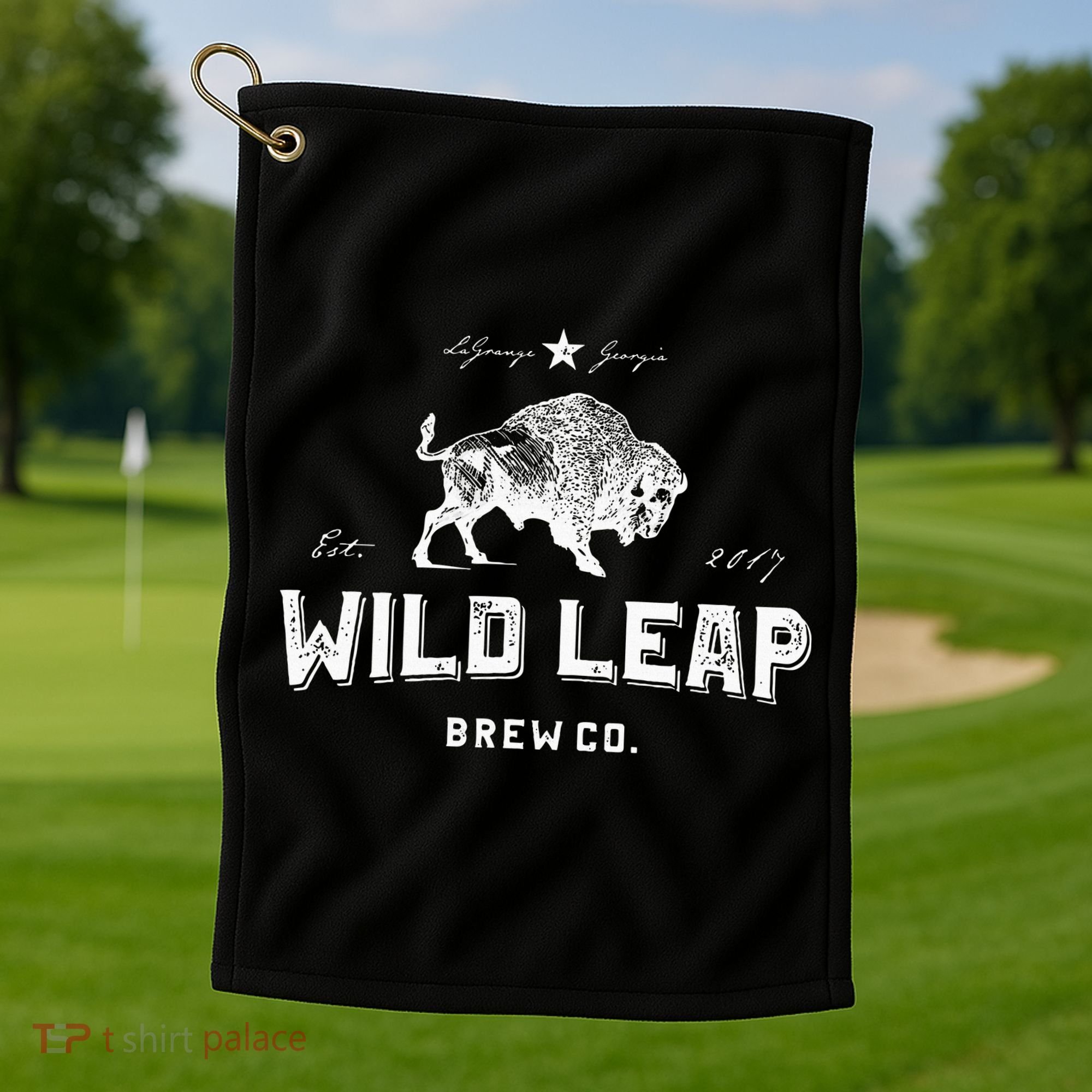 American Brewery Wild Leap Craft Beer Golf Towel
