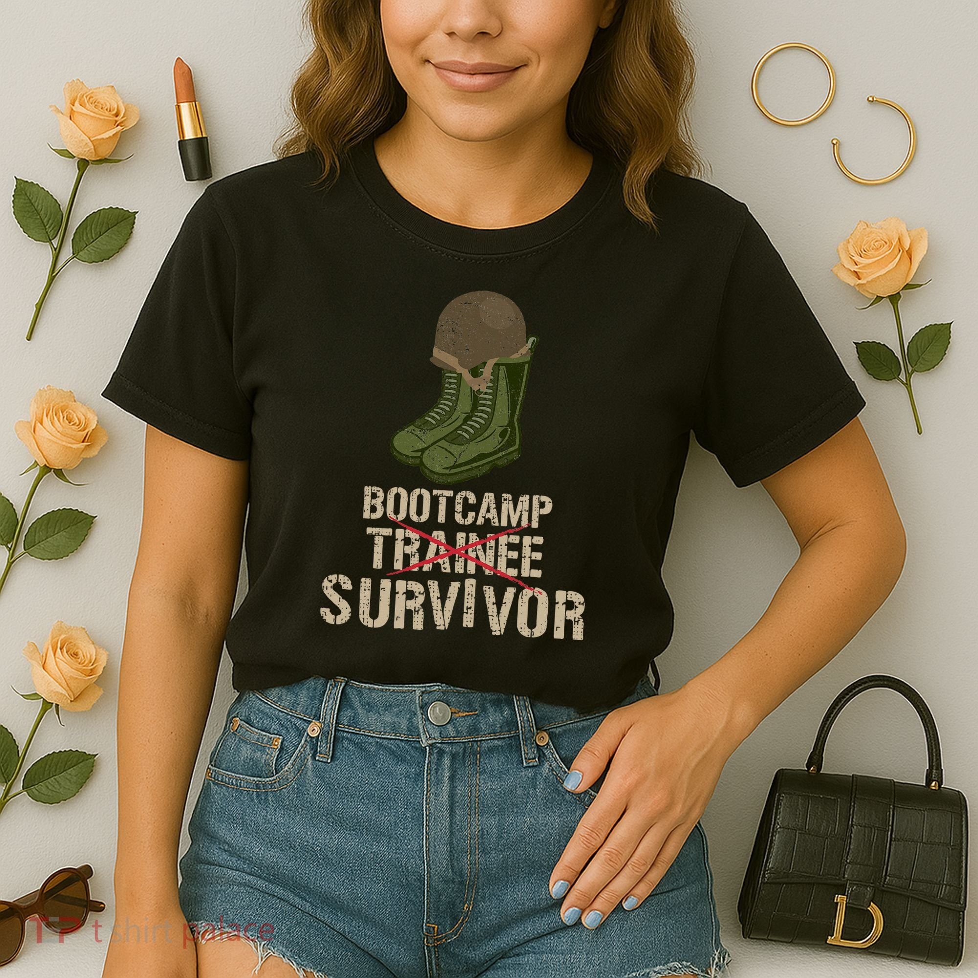 Army Bootcamp Workout Bootcamp Survivor Comfort Colors Boxy T-Shirt