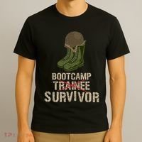 Army Bootcamp Workout Bootcamp Survivor T-Shirt thumb 3