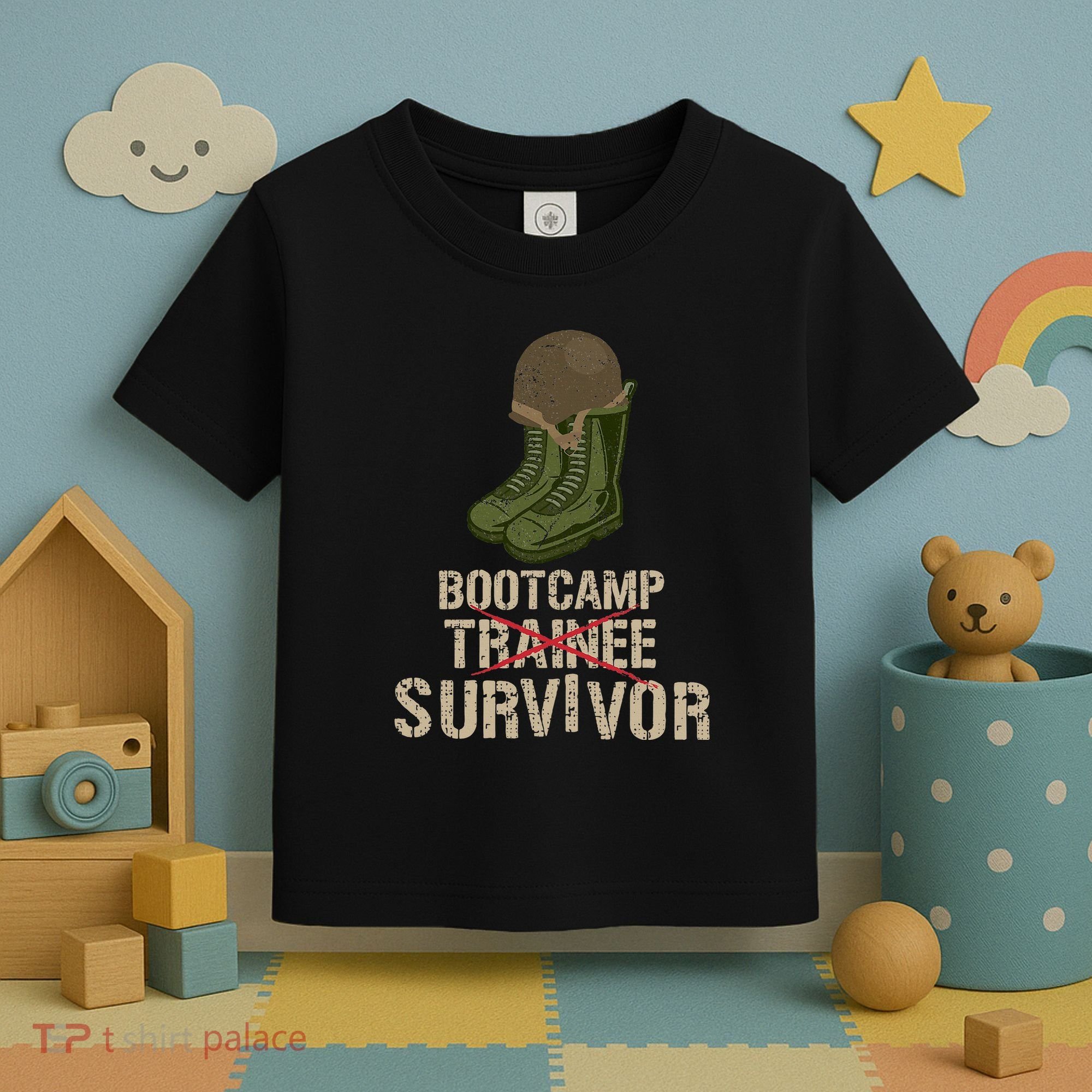 Army Bootcamp Workout Bootcamp Survivor Toddler T-Shirt