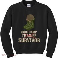 Army Bootcamp Workout Bootcamp Survivor Kids Sweatshirt thumb 0