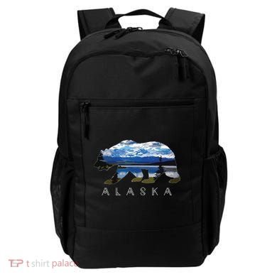 Alaskan Bear With Lake Mountain Souvenir Backpack
