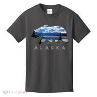Alaskan Bear With Lake Mountain Souvenir Kids T-Shirt thumb 0