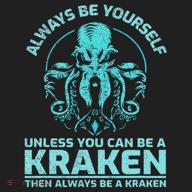 Always Be Yourself Unless You Can Be A Kraken Funny Octopus Urban Oversized Heavyweight T-Shirt