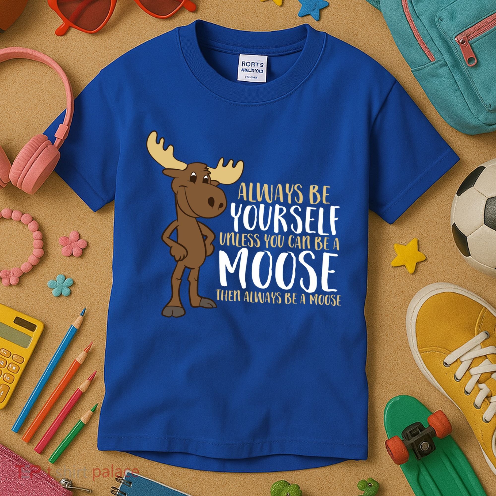 Always Be Yourself Unless You Can Be A Moose Cool Gift Kids T-Shirt