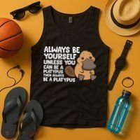Always Be Yourself Unless You Can Be A Platypus Tank Top thumb 4