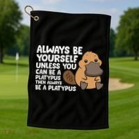 Always Be Yourself Unless You Can Be A Platypus Golf Towel thumb 1