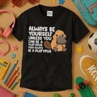 Always Be Yourself Unless You Can Be A Platypus Kids T-Shirt thumb 3