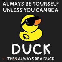 Always Be Yourself Unless You Can Be A Duck Cute Funny Golf Towel thumb 3
