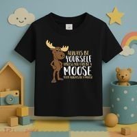 Always Be Yourself Unless You Can Be A Moose Toddler T-Shirt thumb 3