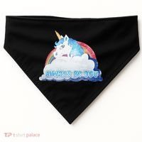 Always Be You Unicorn Rainbow Quote USA-Made Doggie Bandana thumb 0