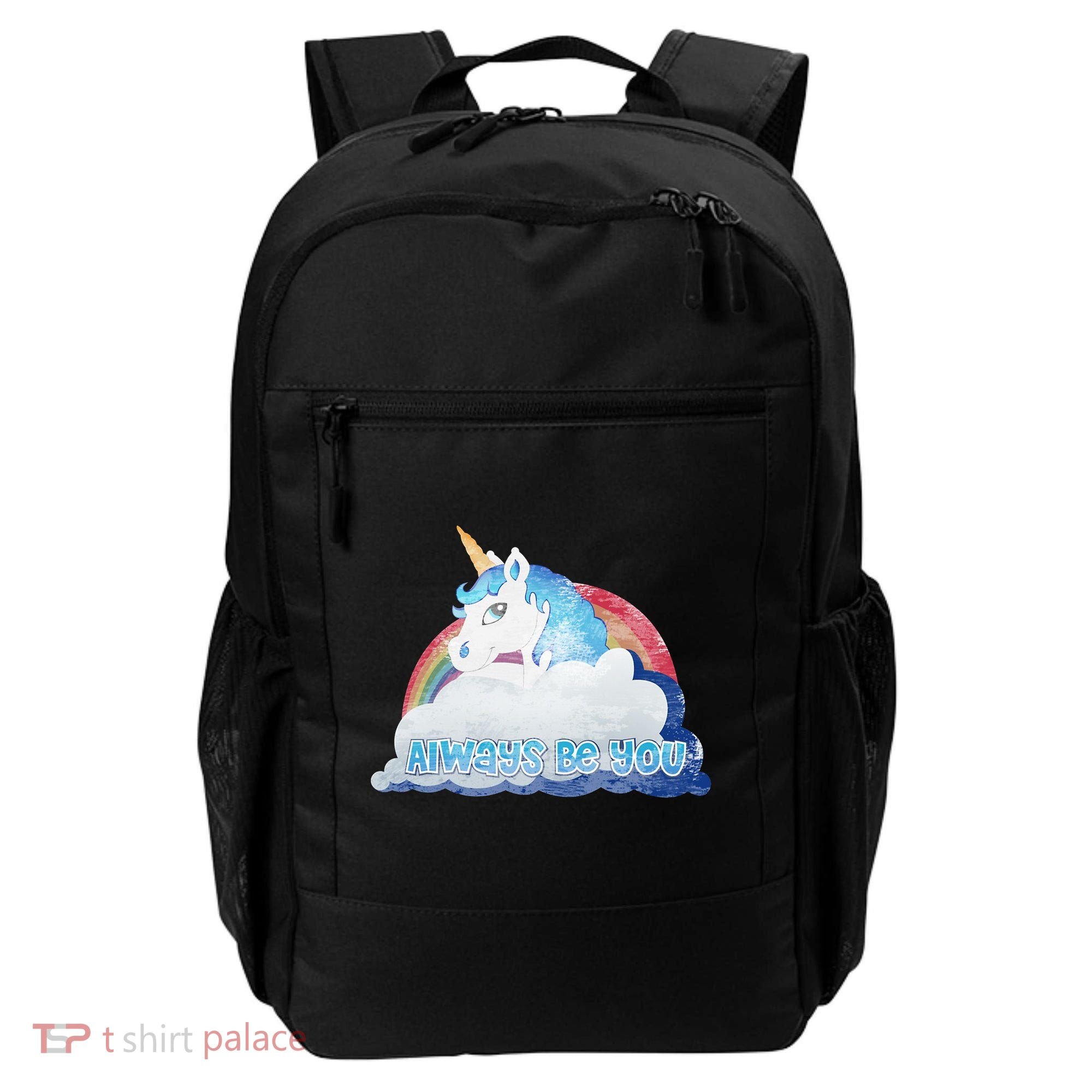 Always Be You Unicorn Rainbow Quote Backpack