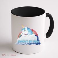 Always Be You Unicorn Rainbow Quote Coffee Mug thumb 1