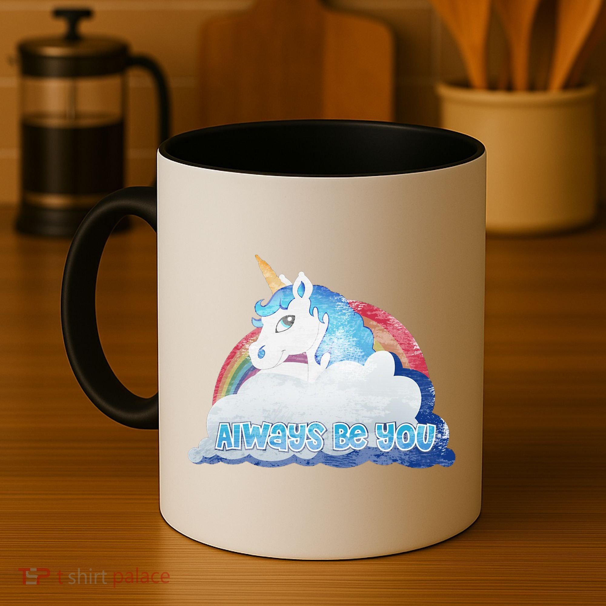 Always Be You Unicorn Rainbow Quote Coffee Mug