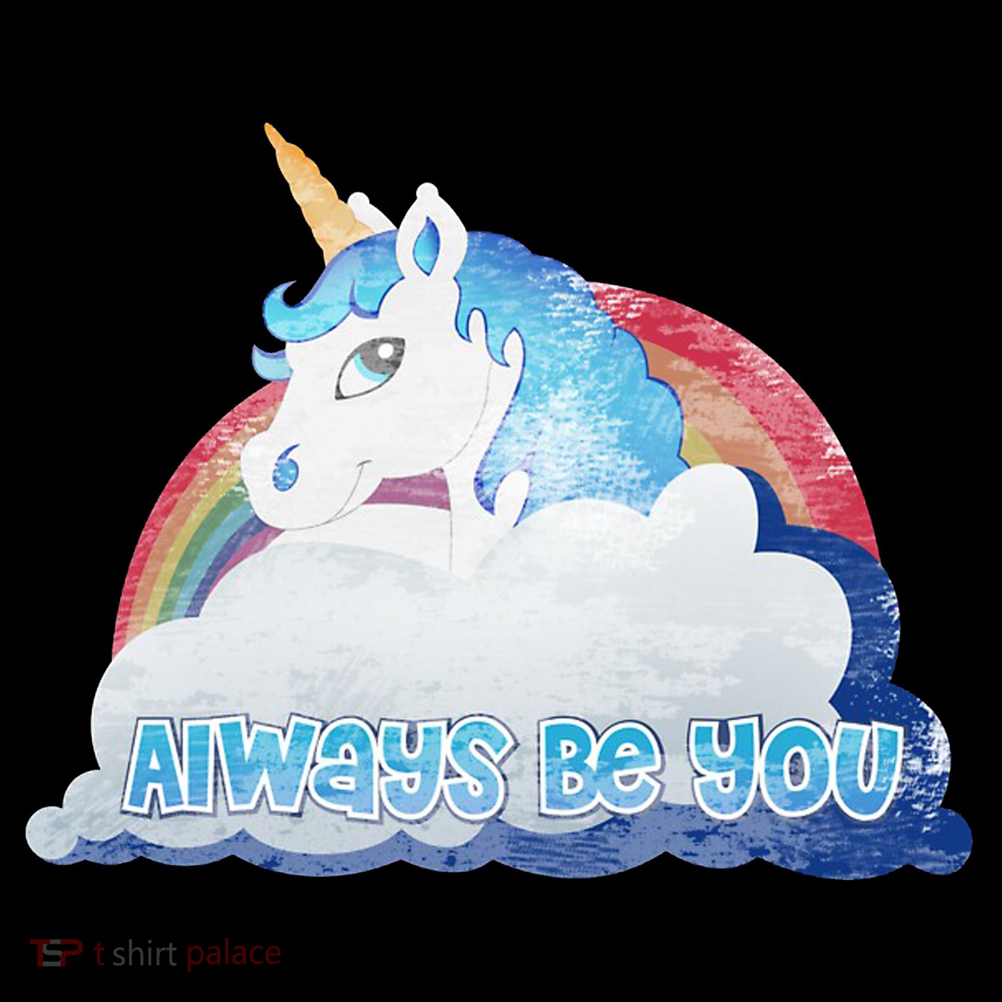 Always Be You Unicorn Rainbow Quote Women's Hoodie
