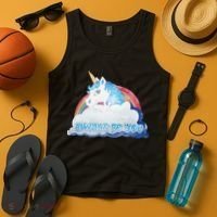 Always Be You Unicorn Rainbow Quote Tank Top thumb 4