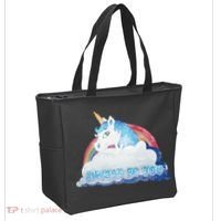 Always Be You Unicorn Rainbow Quote Tote Bag thumb 2