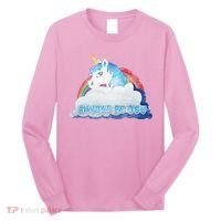 Always Be You Unicorn Rainbow Quote Long Sleeve Shirt thumb 0